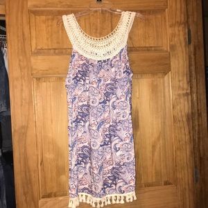 Paisley printed dress